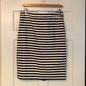 JCrew Striped Pencil Skirt